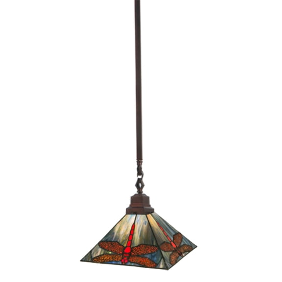 Meyda Tiffany 49111 1 Light 10" Wide Mini Pendant - Tiffany Glass