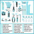 SHALL Little Metal Junior Tool Set, 26Pcs with 12" Bag for Kids 6