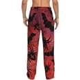 thumbnail image 7 of Salouo Bats And Spiders Print Pajama Pants for Men, Lounge Pants Elastic Waistband Casual Men's sleepwear Loungewear Sleep Pajama Pant -XX-Large, 7 of 7