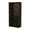 Black Walnut, variant on Hybrid Tall 5 Shelf Bookcase in White - Engineered Wood