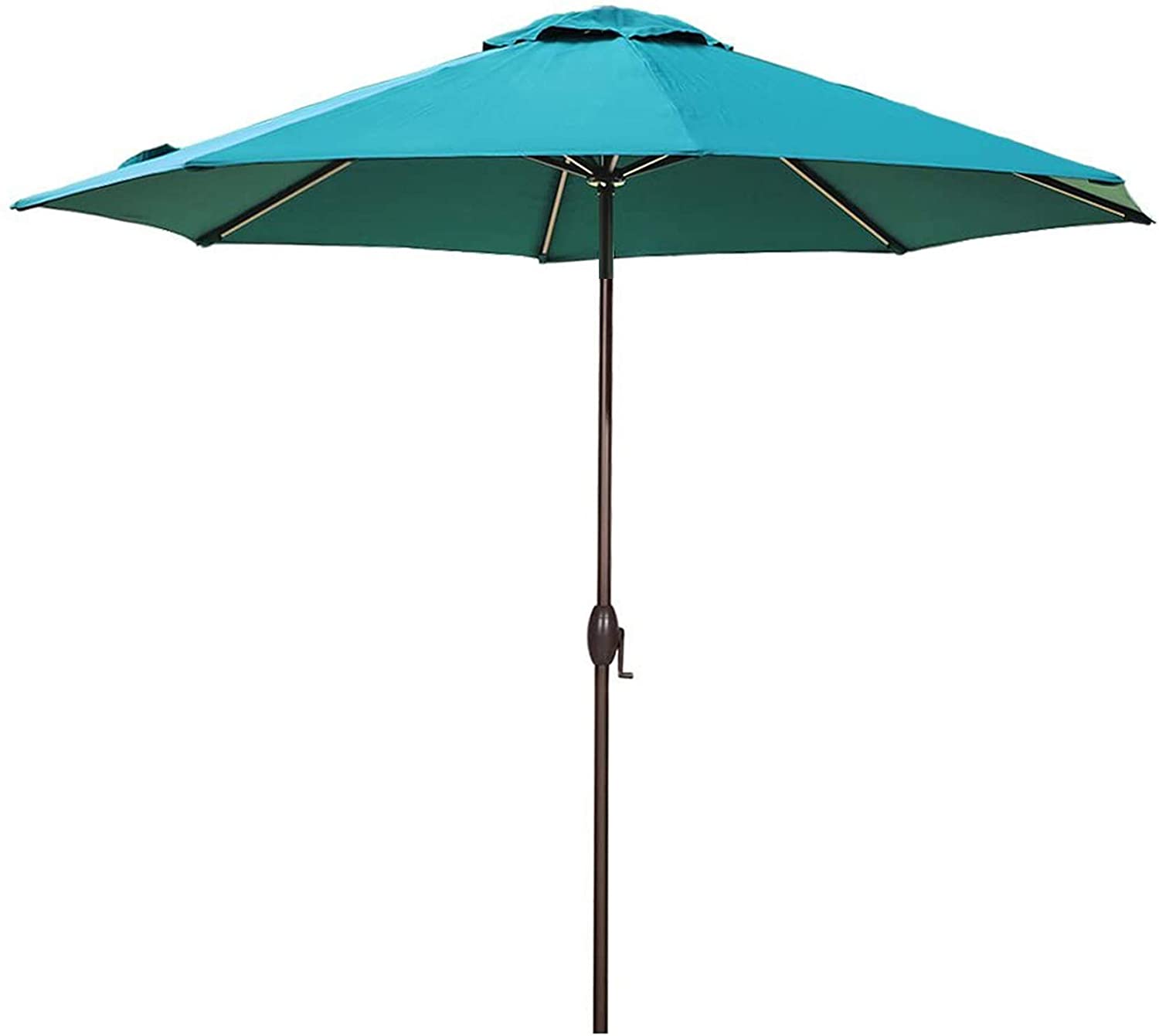 Abba Patio 11ft Patio Umbrella Outdoor Umbrella Patio Market Table Umbrella With Push Button Tilt And Crank For Garden Lawn Deck Backyard Pool Turquoise Walmart Com Walmart Com