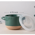 thumbnail image 2 of 24 Ounces Soup Bowls with Large Handles and Lids, Stoneware Bowls Set of 4 for Soup, Cereal, Stew, Noodle, Colourful Ceramic Kitchen Bowls, Microwave&Dishwasher Safe, Multicolor, 2 of 6