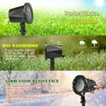thumbnail image 4 of Christmas Projector Lights, Indoor Outdoor Waterproof LED Snowfall Projection Lamp with Remote Control for Christmas Theme Party, Holiday, Home Birthday Party and Garden Deco (Black), 4 of 7