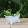 thumbnail image 3 of yuksok Cute Frog Sculpture Gift Artificial Animal Simulation Statue Creative Ornaments, 3 of 9