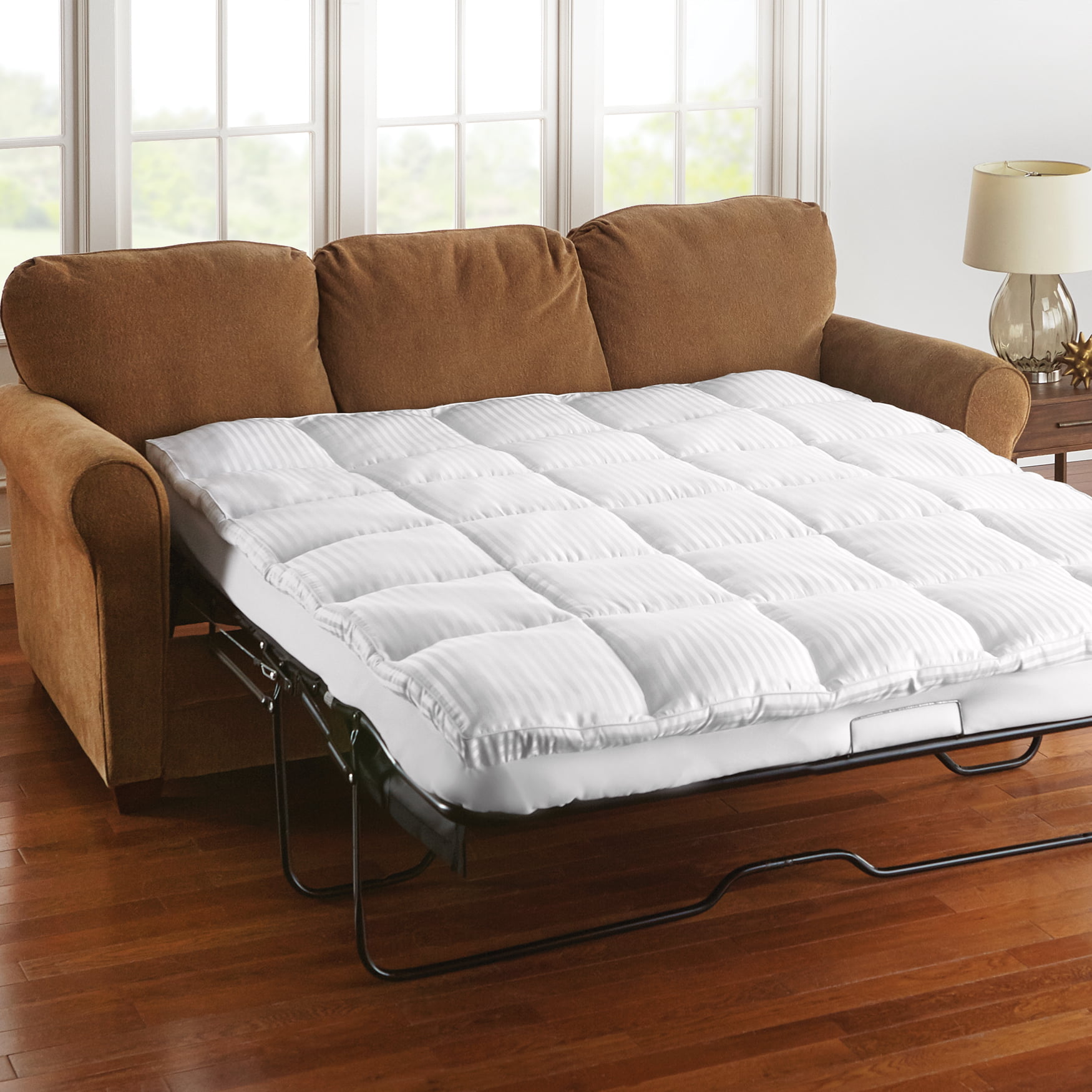 Brylanehome Sofa Bed Mattress Topper - Queen, White - Walmart.com full size mattress topper amazon