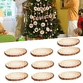 thumbnail image 1 of PENGXIANG 10Pcs/Set Wood Slices Lightweight Hard  Unfinished Log Pine Chips for Home, 1 of 10