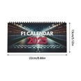 2025 F1 Calendar 2025 Desktop Calendar for Formula Racing Fan,With Race Track Design, Perfect