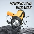 thumbnail image 4 of HIBIBUD Flashlights High Lumens,Rotatable Handle Tactical Flashlight,IP68 Waterproof Flashlight Rechargeable,Yellow&Black, 4 of 7