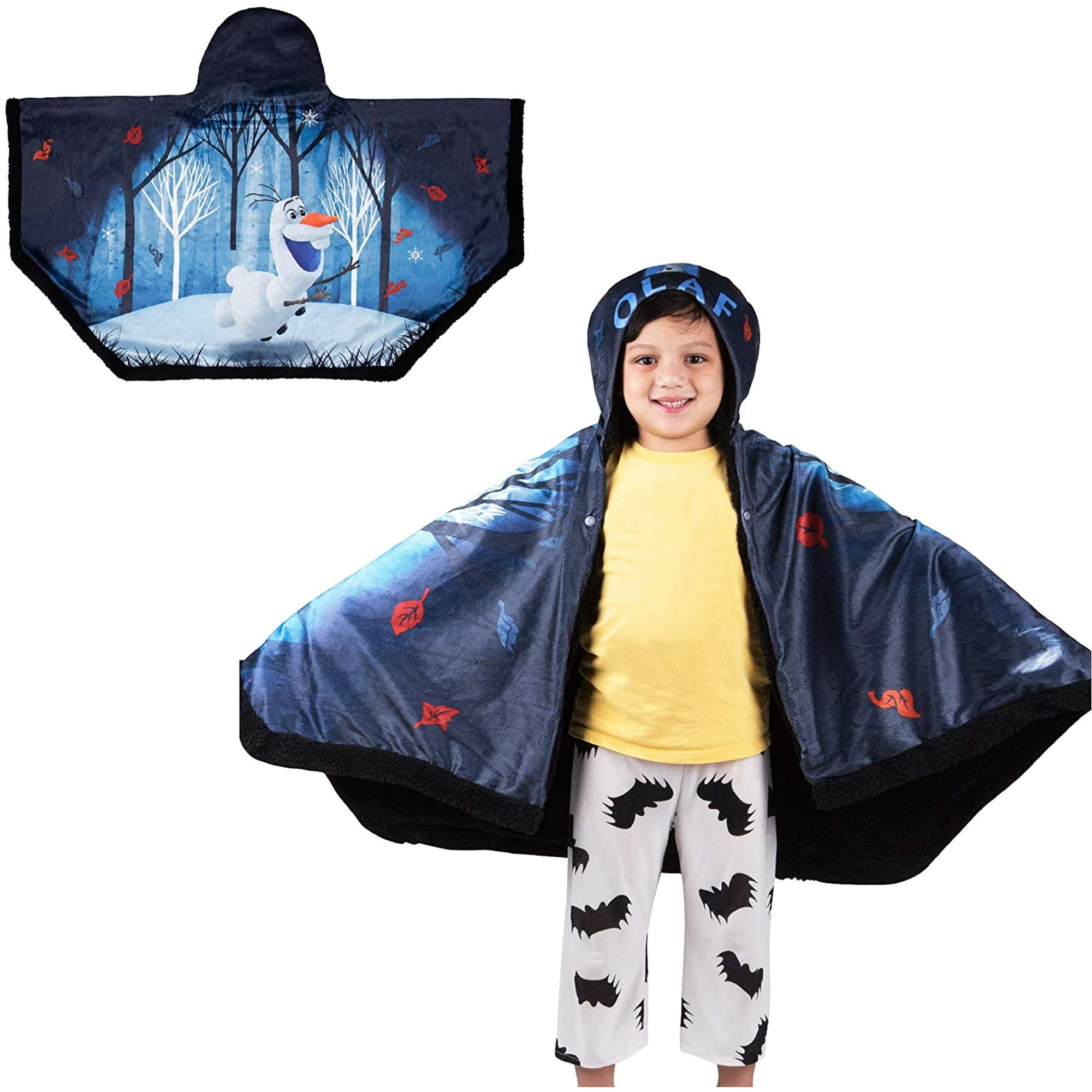 Frozen II Olaf Super Soft and Cozy Snuggle Wrap Hoodie Blanket Walmart