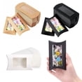 thumbnail image 2 of 10/20/30/50/uds Caja de caramelos con forma de almohada con ventana Cajas de embalaje de papel Kraft para regalos de boda y Navidad Suministros para fiestas de cumpleaños, 2 of 5