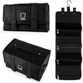 thumbnail image 3 of Compact Hanging Travel Toiletry Bag – Fold-Flat Organizer with Multiple Pockets, Water-Repellent Case for Travel & Everyday Use, 3 of 10