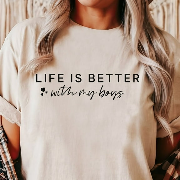 Life Is Better With My Shirt, Team Boy, Team Boy Mom Tshirt, Mama Tee, Mom Life, Mama Of Boy, Mama Graphic Tee, Mom Graphic Tee, Mama Unisex S-5XL Hot Trending Shirt, Vintage Birthday Gift
