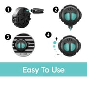 Refresh Your Car! Mini Diffuser Car Air Freshener (Crisp Laundry Scent, 2 Pack)