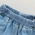 thumbnail image 4 of NAFUU Little Girls Denim Shorts Ruffles Kids Toddler Fashion Jean Shorts Summer Casual Beach Sports Short Pants 3-4 Years, 4 of 9