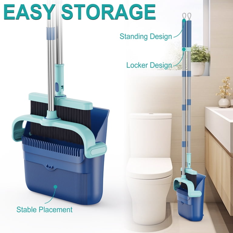 MYSPRI Broom and Dustpan Combo Set, 51.2" Long Handle photo 5
