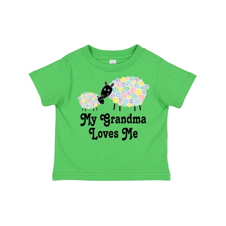 

Inktastic My Grandma Loves Me Sheep Lamb Childs Boys or Girls Toddler T-Shirt