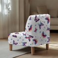 thumbnail image 5 of HELLHERO Friendly for Pets Armless Accent Chair Protector for Home, Dustproof Armless Accent Chair Cover, Colorful Butterflies, 5 of 8