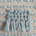 thumbnail image 6 of French 75 22" x 22" x 16" Beige & Green Pouf, 6 of 6