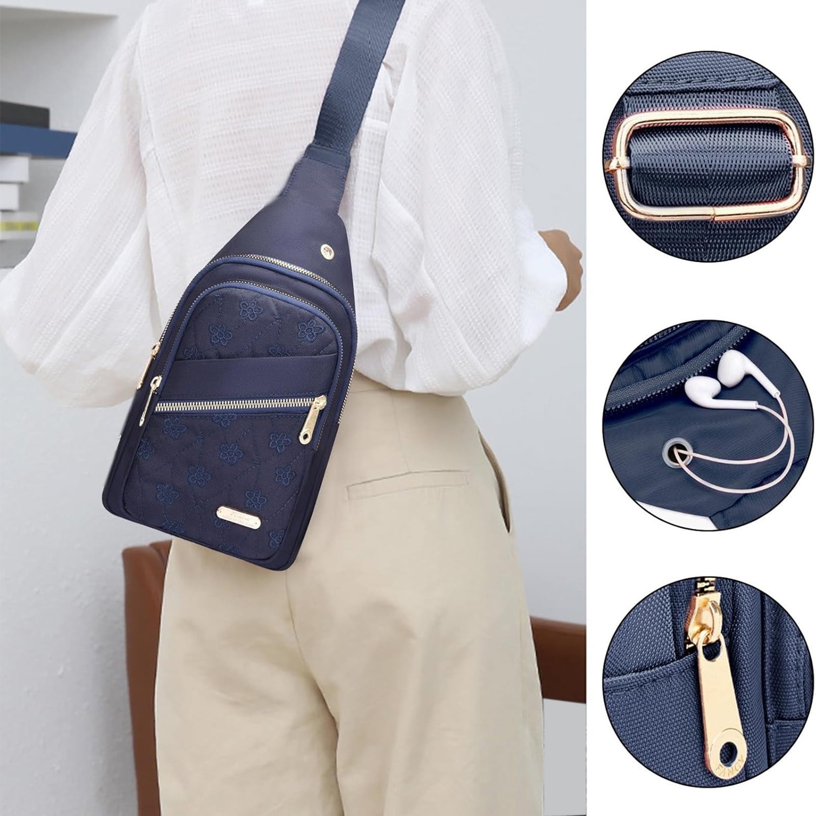 NIID FINO1 Waterproof Sling Bag - Crossbody Chest Backpack Fits IPad Mini, For Travel, Hiking, Cycling - View #5