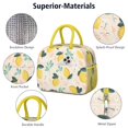 thumbnail image 4 of Lunch Bag Lunch Box for Women Reusable Insulated Lunch Bags,Water-Resistant Sweet Citrus Lemon Cooler Lunch Tote Bag, Large Capacity for Work Travel Picnic, 4 of 6