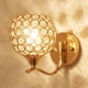 thumbnail image 5 of 2 lámparas de pared modernas decorativas con enchufe E27, lámpara elegante, candelabro de cristal dorado para interiores, para pasillo, pasillo, escal Zulema lámpara de pared de cristal, 5 of 8