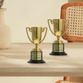 thumbnail image 1 of Milisten 3Ud Trofeos Minis Dorados De Plástico Para En Competiciones Y Eventos Festivos, 1 of 8