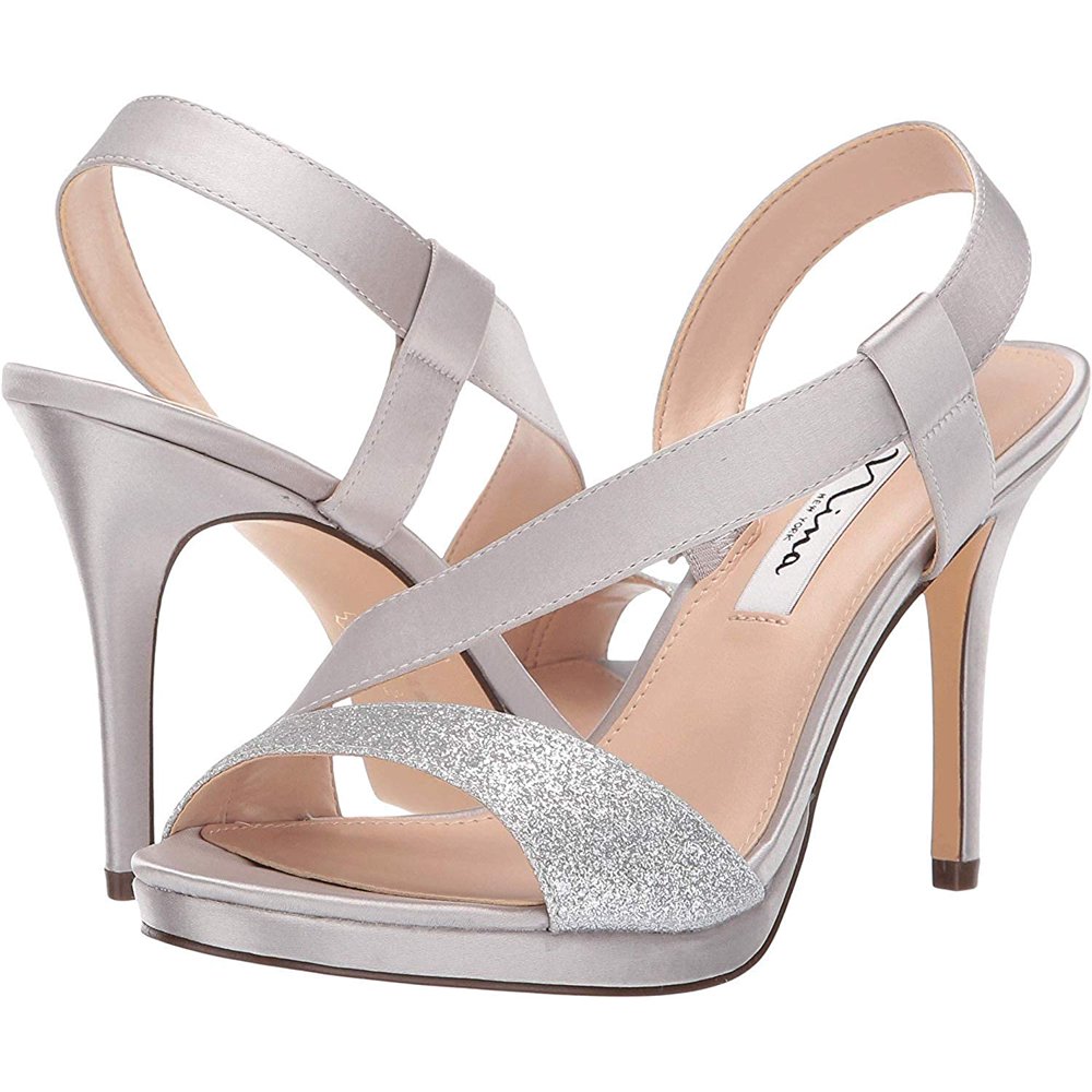 Nina Shoes Nina Womens Robina Leather Open Toe Ankle Strap Classic