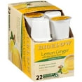 thumbnail image 2 of Bigelow Lemon Ginger Herbal Tea Keurig K-Cups, 22 Count Box (Pack of 1), No Caffeine 22 K-Cup Pods Total, 2 of 5