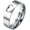 Silver 1, variant on Unisex Stainless Steel Exquisite Love Cut-out Simple Trend Vintage Couple Proposal Birthday Date Ring