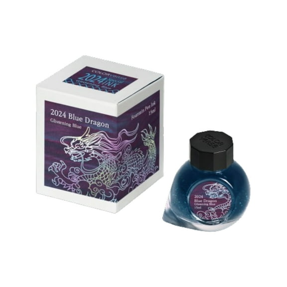 Colorverse 2024 Special Ink - Blue Dragon Glistening Blue (15ml) Fountain Pen Ink