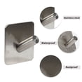 thumbnail image 2 of Ganchos adhesivos de 2 piezas Unique Bargains para toallas y abrigos, ganchos de pared autoadhesivos para baño y cocina, tono plateado, 2 of 6