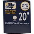 thumbnail image 4 of Bike Shop 20" Bicycle Inner Tube Value Pack, Schrader Valve, Size 20" x 1.75-2.25" width, 4 of 5