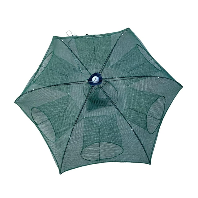 Cubo de pesca disponible automático de de pesca para viajar del cangrejo de río de la comida 6 hoyos Zulema Red de pesca plegable