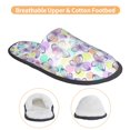 thumbnail image 3 of Balery Butterflies on Polka Dots Pantuflas de Casa de Felpa Silenciosas con Diseño Estampado, Zapatillas Cómodas Antideslizantes de Algodón para Interior-Large, 3 of 8