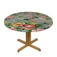 thumbnail image 3 of RUIYC  Vintage Floral Tablecloth Round,Rose Flower Table Cloth Autumn Holiday Polyester Table Cover Decorative for Indoor Outdoor Kitchen Dining Party, 3 of 7