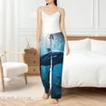 thumbnail image 4 of Rateoe Ocean Dolphin Fish School Pattern Women’s Ultra-Soft Comfy Pajama Lounge Pants Sleepwear,Comfortable Lounge Wear,lightweight Pajamas, Casual Home Wear-Small, 4 of 6