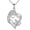 04-april, Cubic zirconia, variant on Mother and Daughter Necklace 925 Sterling Silver Heart 12 Birthstone Cubic Zirconia Pendant Necklace Gifts for Mom Women