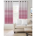 thumbnail image 2 of Pink White Ombre Blackout Curtains, Light Blocking Print Window Curtains, Romantic Funny Abstract Striped Lines Thermal Insulated Window Drapes for Living Room Kitchen Cafe 2 Panels, 104"W x 63"L, 2 of 9
