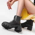 thumbnail image 3 of B91xZ Bottes Femmes Bottes de Combat Lacets Bottines, Noir 7, 3 of 5