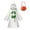 Green1, variant on FASHOFT Adult White Ghost Halloween Costumes Face Print Cape Cloak Cosplay Outfit Theme Party Masquerade Dress Up Halloween Costume One Size