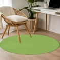 thumbnail image 5 of Fruit Green Round Rugs 3.3ft, Farmhouse Solid Green Color Modern Art Non Slip Washable Rug Runner, Low Pile Indoor Floor Carpet Mat Bathroom Rugs for Living Room, Bedroom, Kids Room, 5 of 9