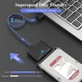 thumbnail image 4 of USB 3.0 to SATA Adapter Cable, External SATA III Hard Drive Connector for 2.5'' SSD/HDD & 3.5" HDD Data Transfer, Support UASP, Trim and S.M.A.R.T. with 3 mins Auto-Sleep, Max 18TB, 4 of 7