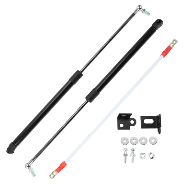 Soportes de elevación únicos para Mazda 6 Atenza 3 Generación 2012-2024 Sedán, resorte de gas del capó delantero negro con cable de conexión y soporte de montaje 2 Pcs