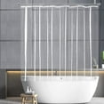 thumbnail image 6 of YISURE Short Shower Curtain Liner 60inch, Clear PEVA Plastic Waterproof Small Bathroom Curtain, 6 of 6