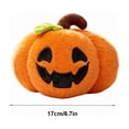 thumbnail image 2 of Zznnkj Halloween Plush Pumpkin Doll, Soft Stuffed Orange Pumpkin Toy, Cute Spooky Plushie Gift for Holiday Decor, 2 of 5