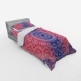thumbnail image 3 of Ambesonne Mandala Bedding Set 4 Pcs, Hippie Ombre Boho, Queen, Ruby Royal Blue, 3 of 3