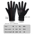 thumbnail image 3 of Youkk Gant Antidérapant Respirant Portable Coupe-Vent Gants Imperméables Vélos Vélo Accessoire pour la Randonnée Randonnée Noir M, 3 of 8