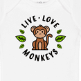 thumbnail image 4 of Inktastic Live Love Monkeys Boys or Girls Baby Bodysuit, 4 of 5