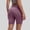 Purple#01, variant on Women's Biker Shorts High Waist Tummy Control Workout Knee Length Gym Yoga Legging Shorts Women's Summer Casual Solid Plus Size Stretchy Comfy Soft Athletic Running Workout Short