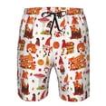 thumbnail image 3 of Balery Autumn Gnome Traje de Baño Estilo Hawaiano para Hombre, Shorts de Secado Rápido con Bolsillos-Small, 3 of 6
